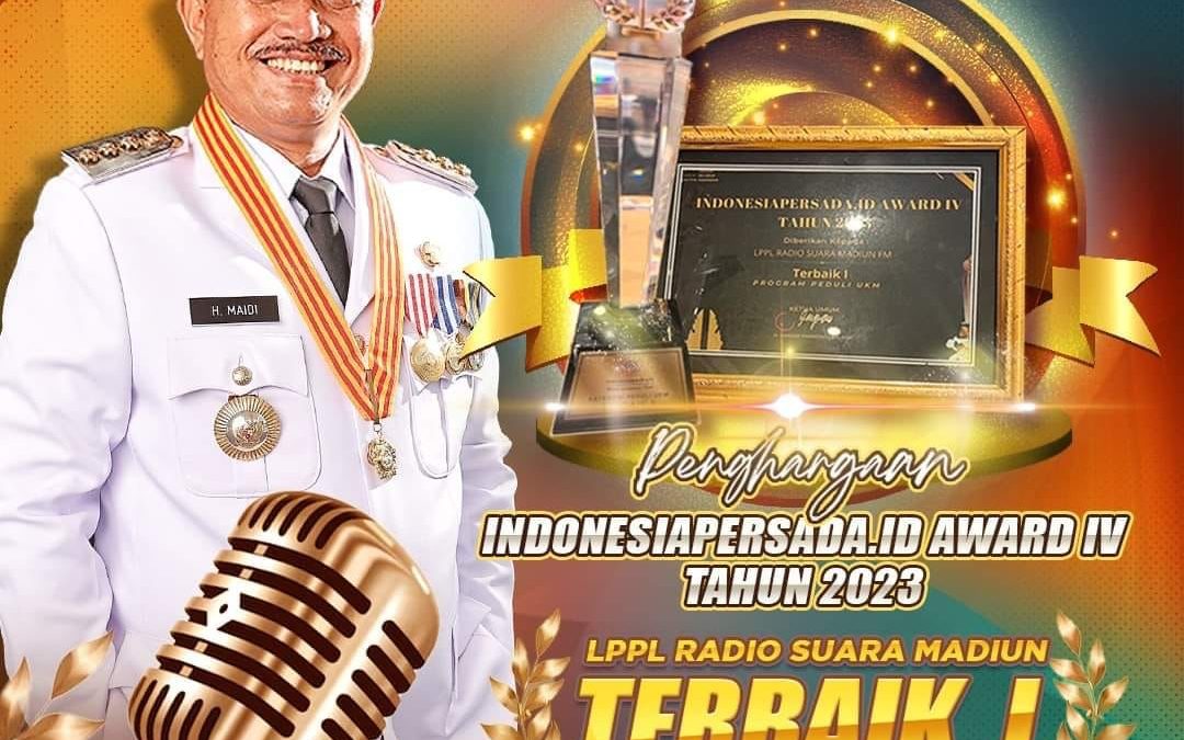 Diskominfo Kembali Berprestasi, LPPL Radio Suara Madiun Raih Penghargaan Dalam IndonesiaPersada.id Award Di Bali