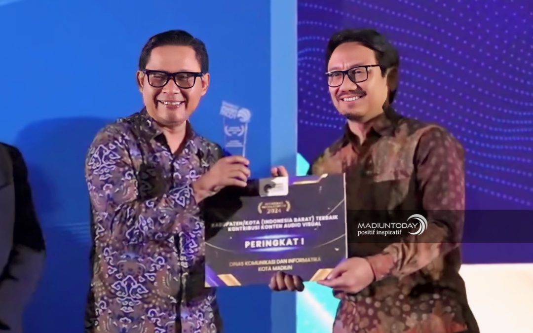 Kota Madiun Raih Peringkat I Anugerah Media Center Kategori Kontribusi Konten Audio Visual Wilayah Indonesia Barat